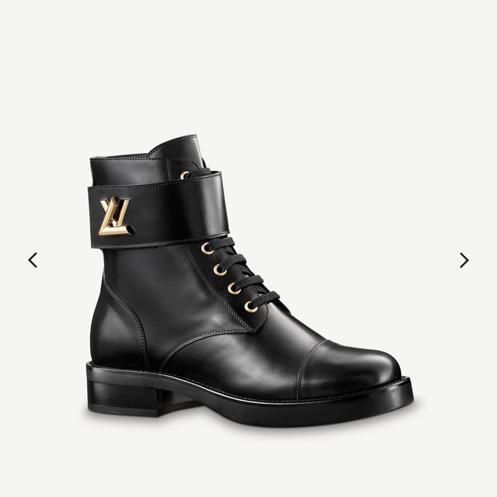 Louis Vuitton ranger boot in plain calf leather